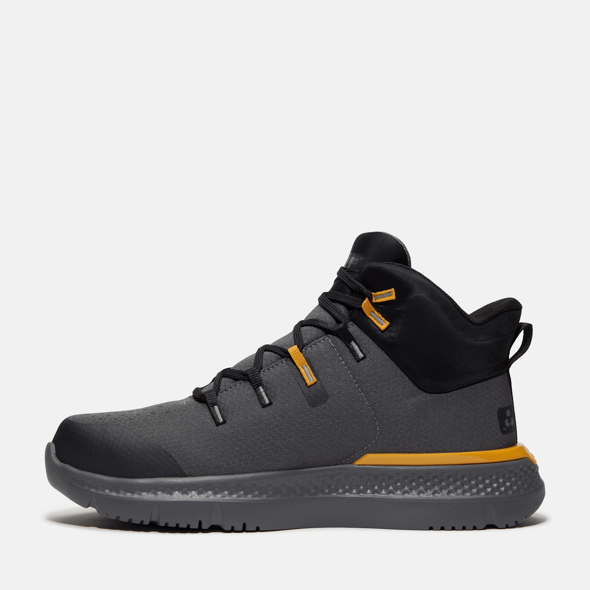 Mens Intercept Mid Steel Toe Work Sneaker TBL Dark Grey Ripstop ALT6