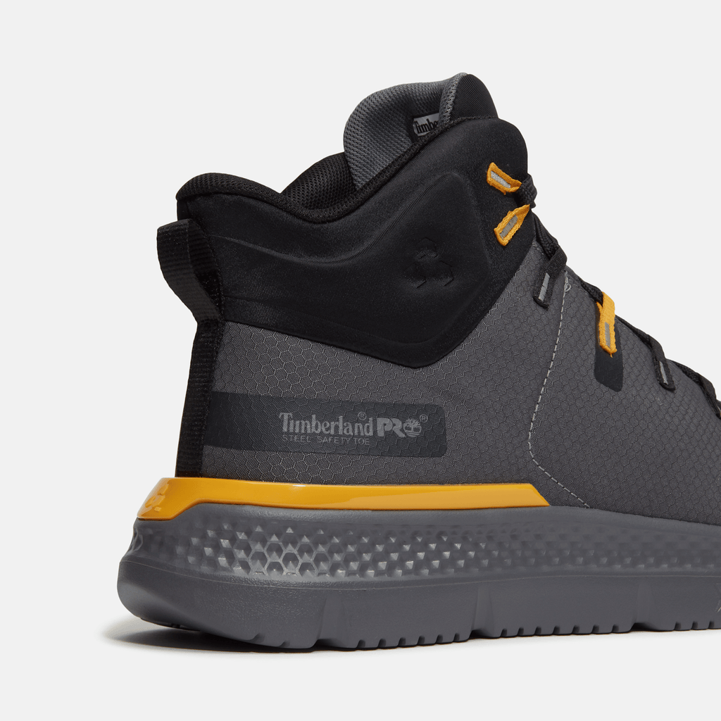 Mens Intercept Mid Steel Toe Work Sneaker TBL Dark Grey Ripstop ALT7