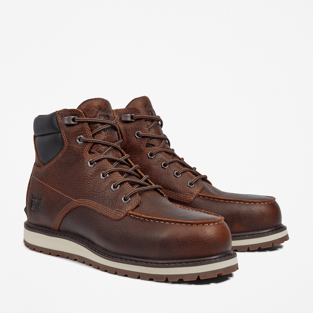 Mens Irvine 6 Alloy Toe Work Boot TBL Brown ALT4