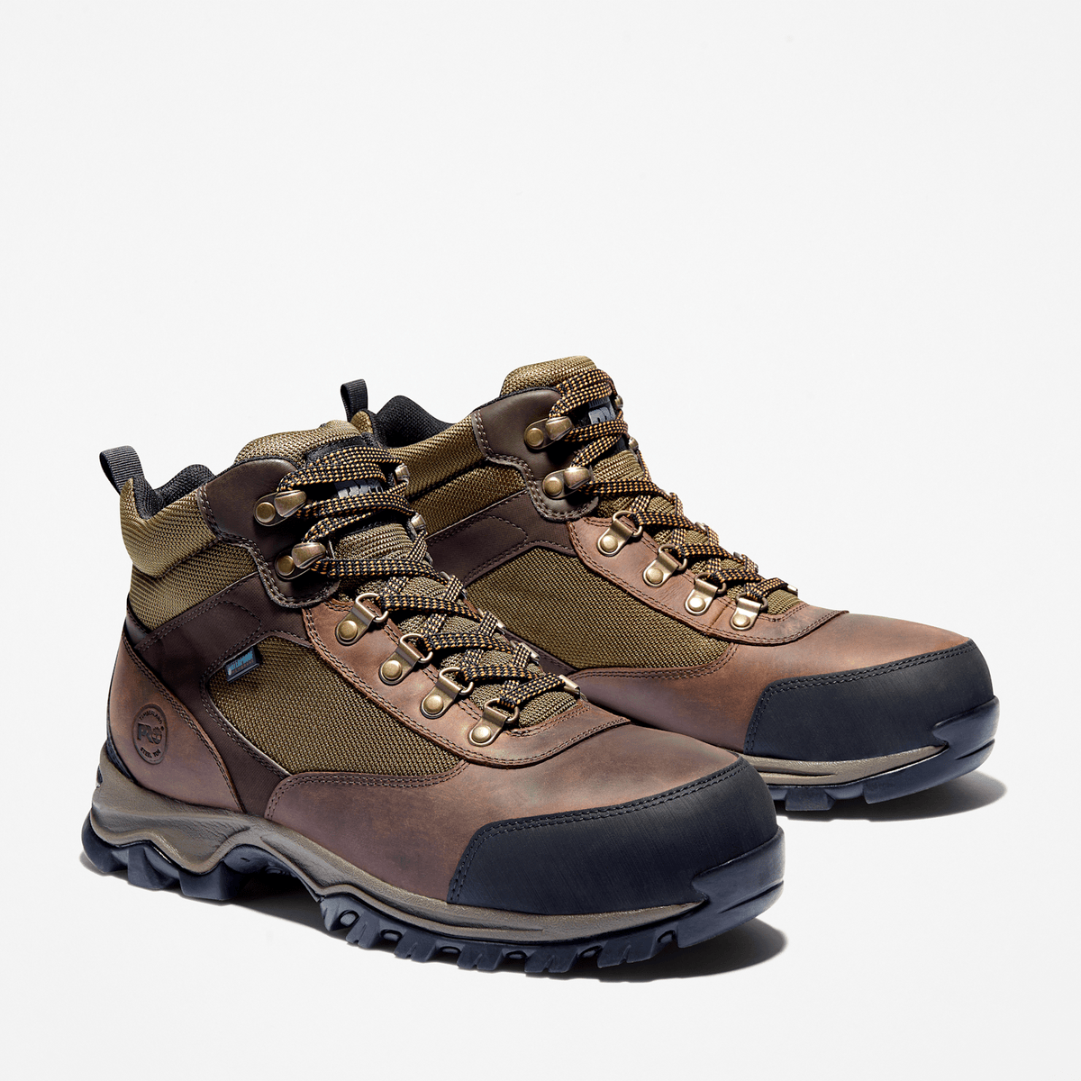 Mens Keele Ridge Steel Toe Waterproof Work Boot TBL Brown ALT4