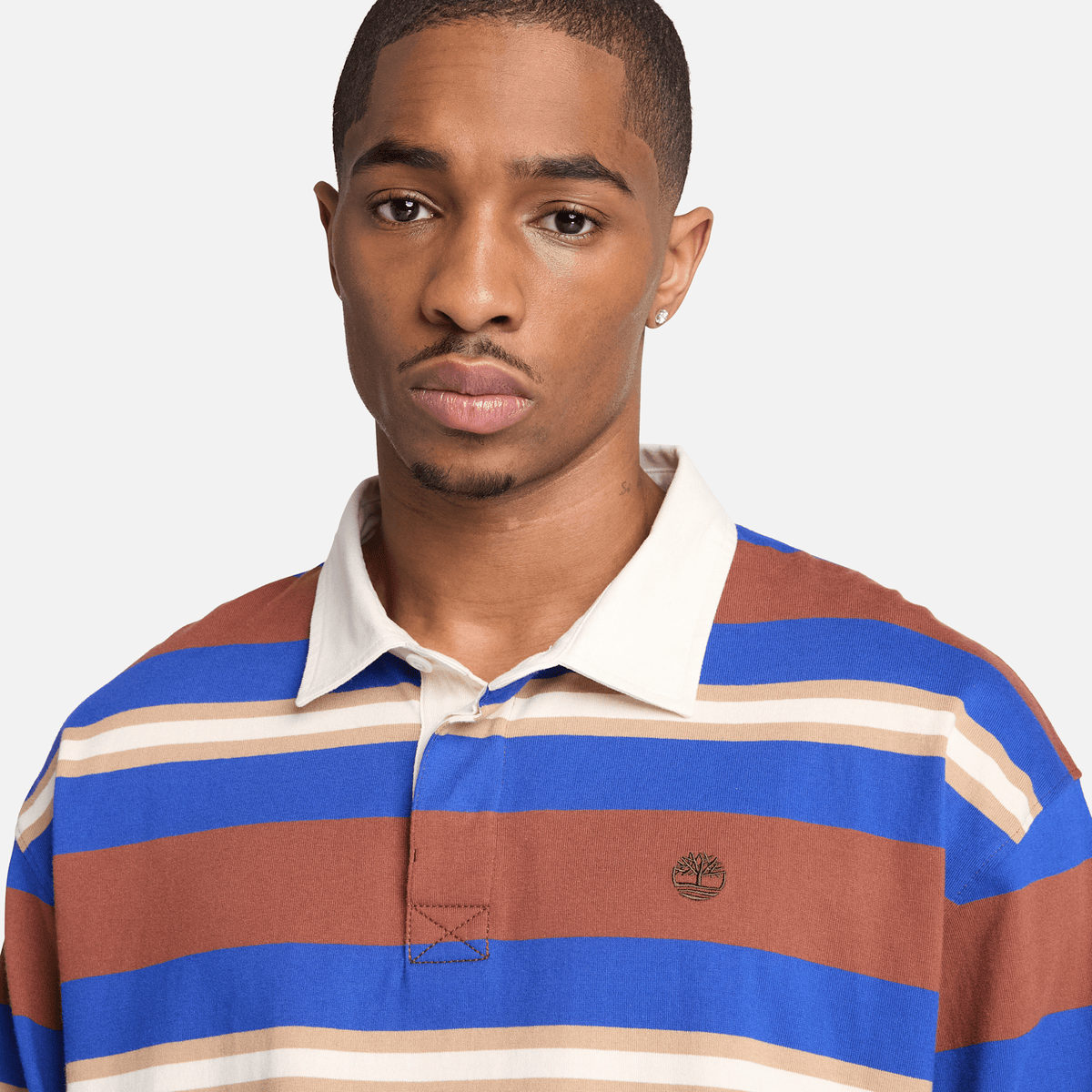 Mens LongSleeve Rugby Polo TBL Brown ALT3