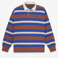 Mens LongSleeve Rugby Polo TBL Brown HERO