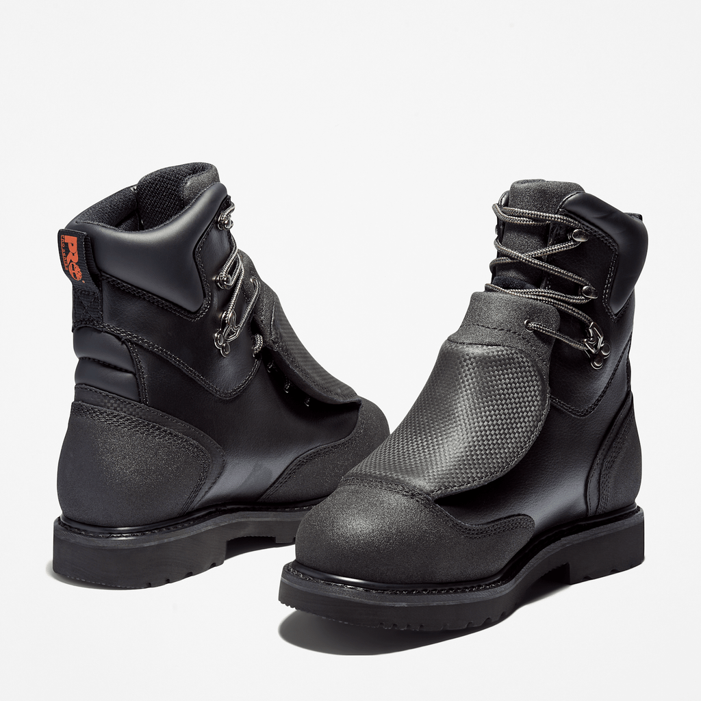 Mens Met Guard Steel Toe Waterproof Work Boot TBL Black ALT5