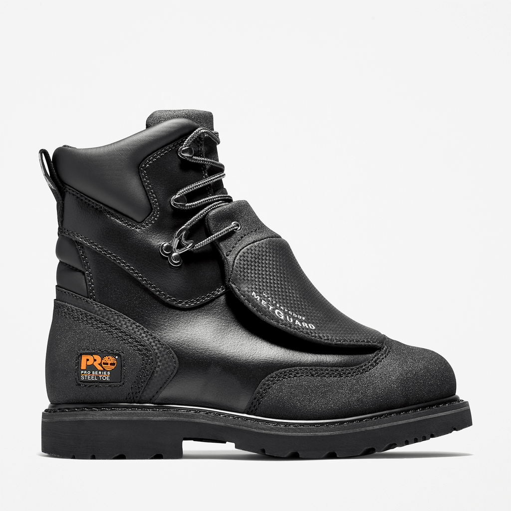 Mens Met Guard Steel Toe Waterproof Work Boot TBL Black HERO