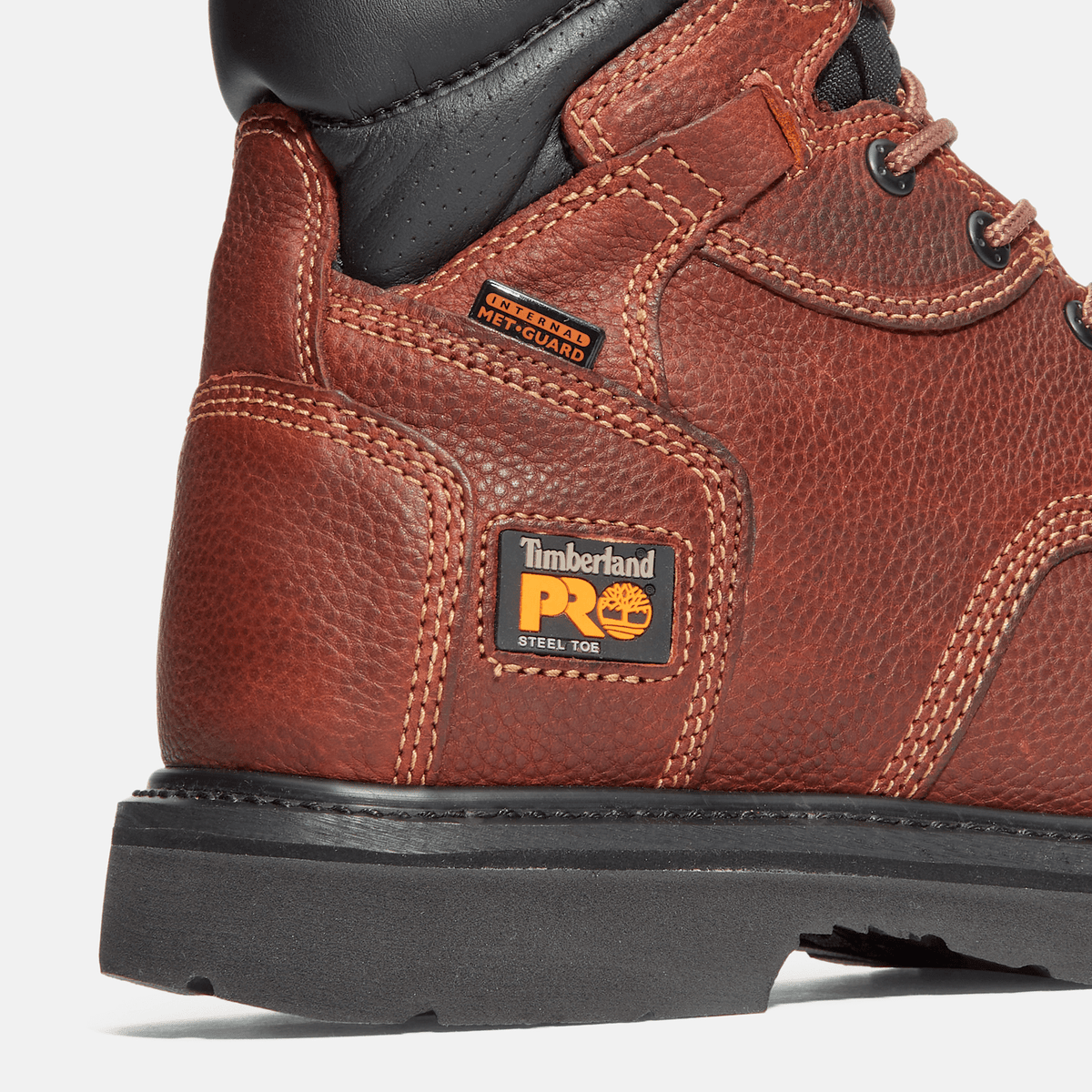 Mens Met Guard Steel Toe Work Boot TBL Brown ALT7