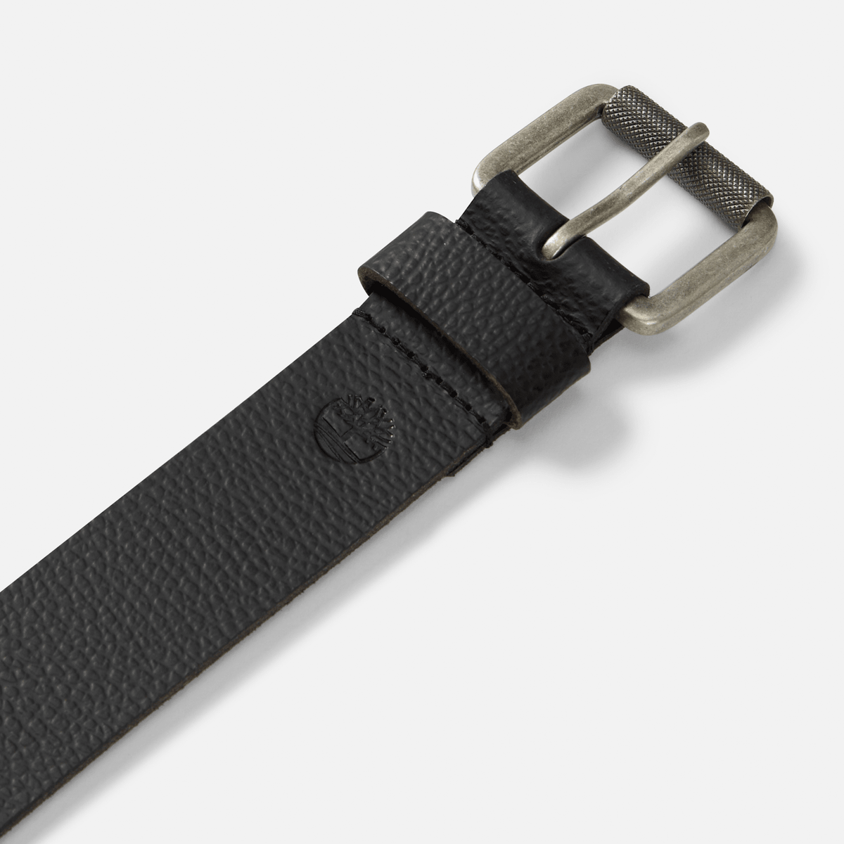 Mens Milled Leather Belt TBL Black ALT1