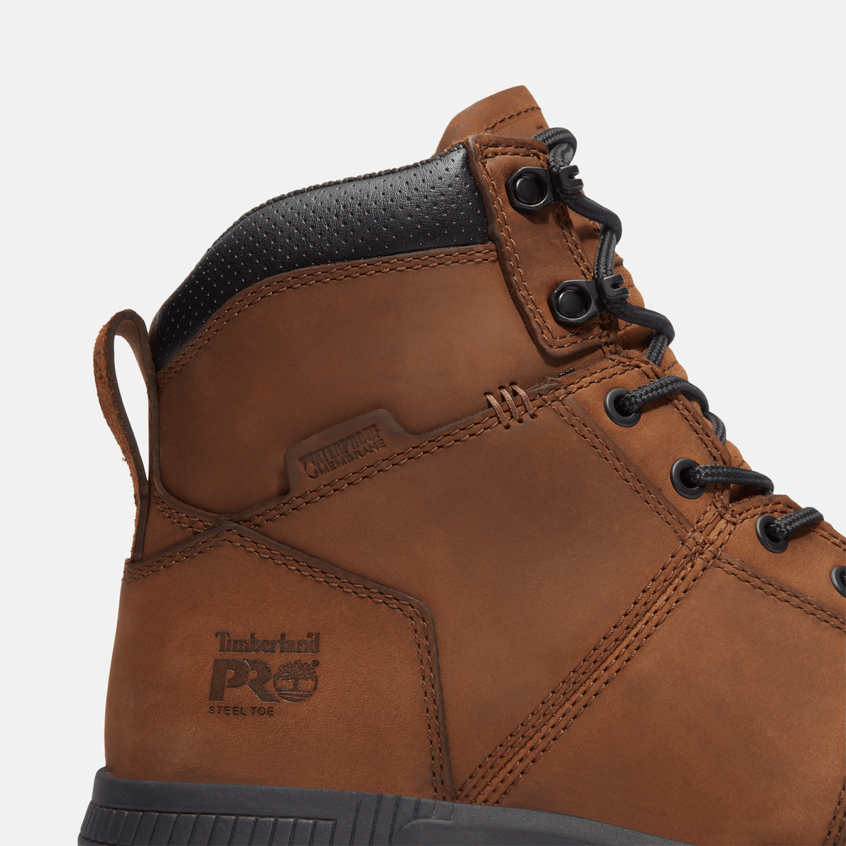 Mens Montauk 6 Steel Toe Waterproof Work Boot TBL Medium Brown FullGrain ALT7