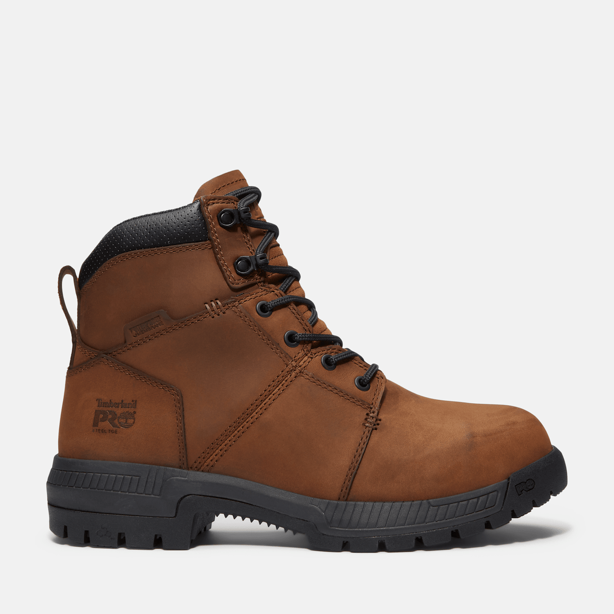Mens Montauk 6 Steel Toe Waterproof Work Boot TBL Medium Brown FullGrain HERO