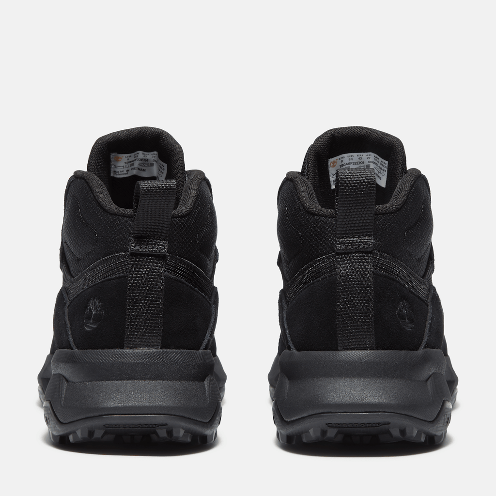 Mens Motion Ledge Mid Sneaker TBL Black Suede ALT5