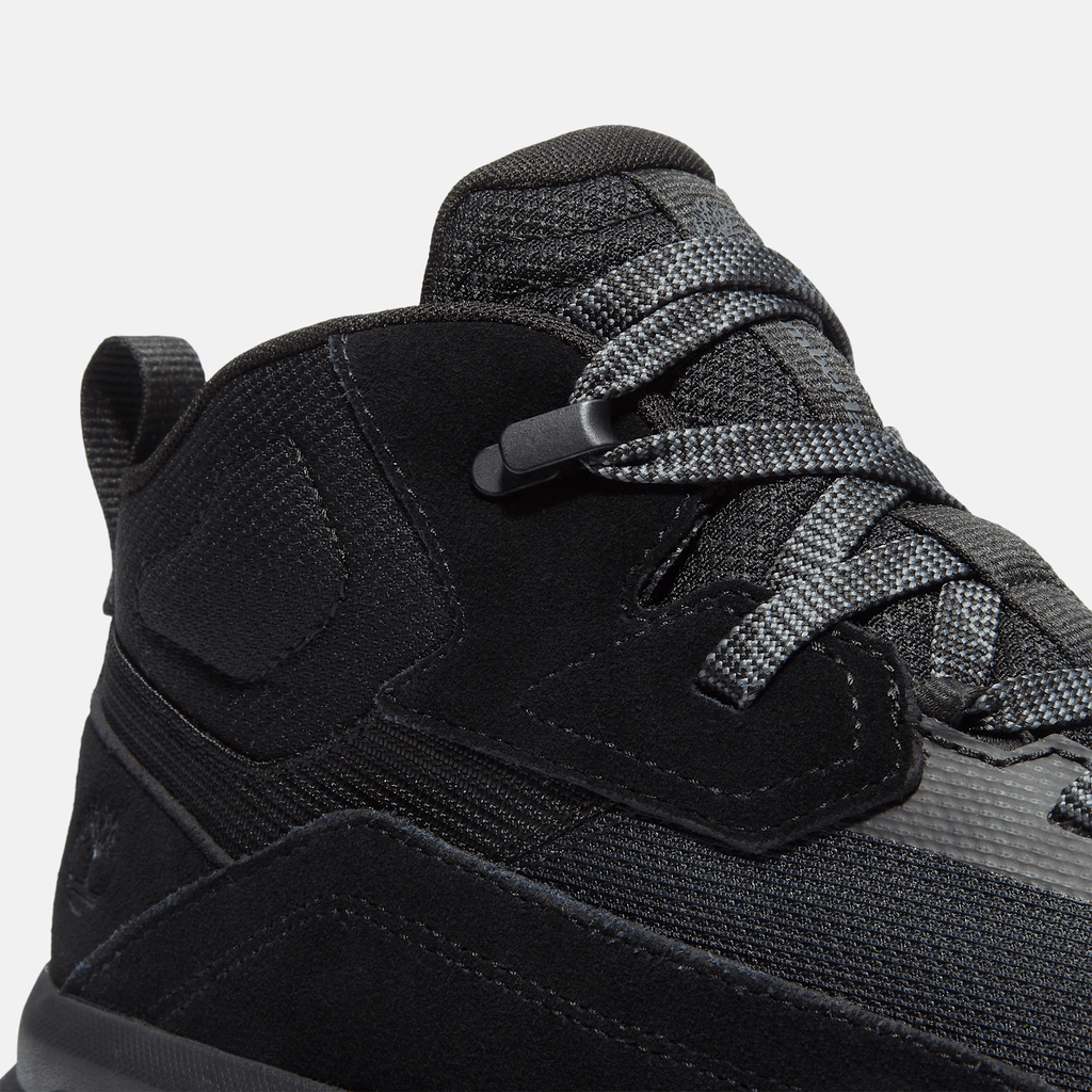 Mens Motion Ledge Mid Sneaker TBL Black Suede ALT7