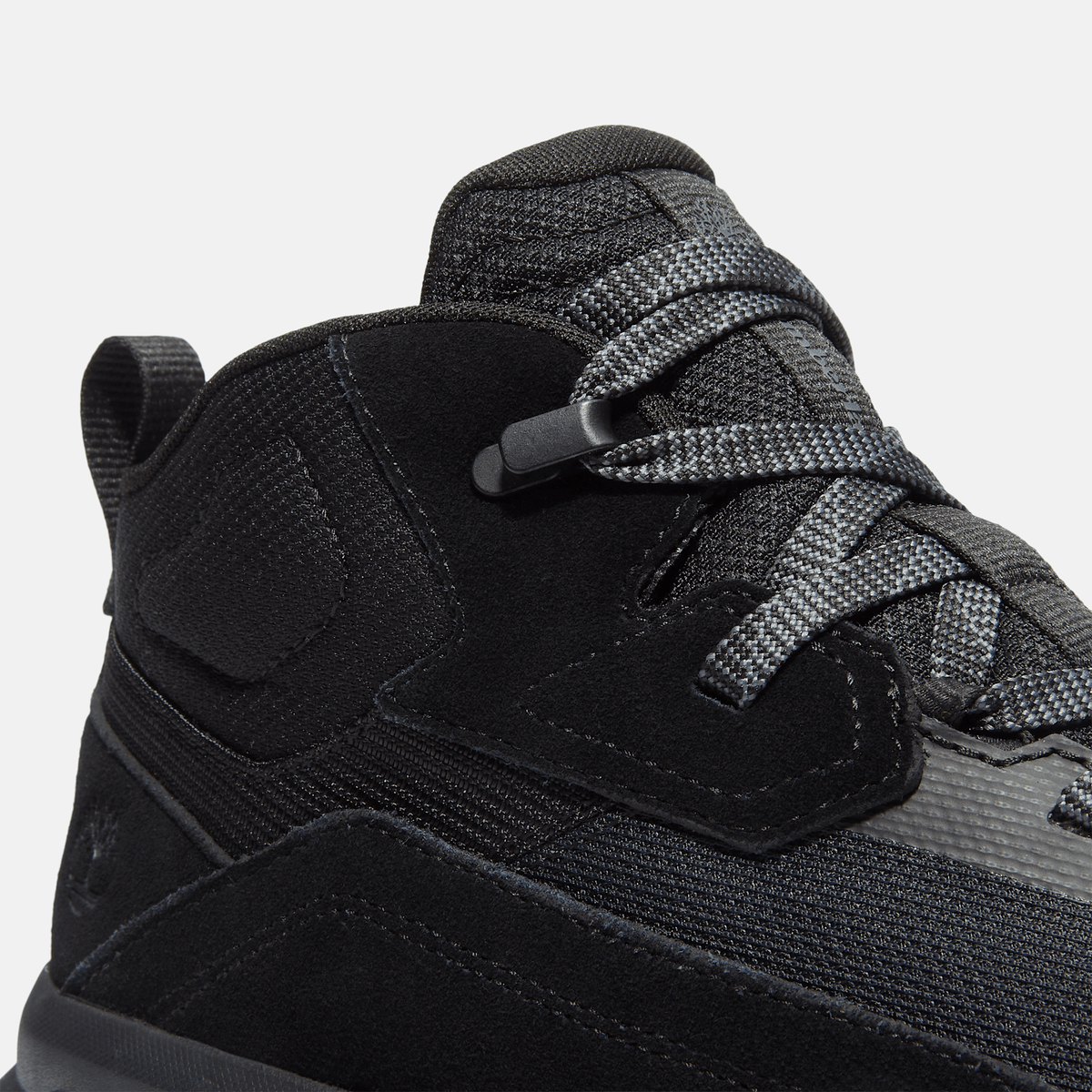 Mens Motion Ledge Mid Sneaker TBL Black Suede ALT7