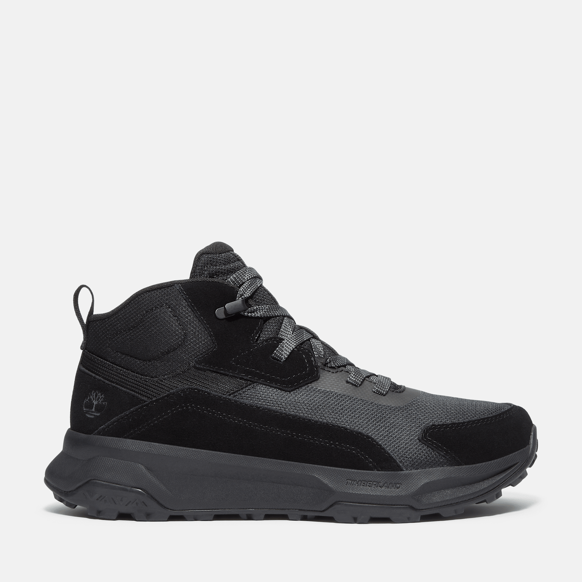 Mens Motion Ledge Mid Sneaker TBL Black Suede HERO