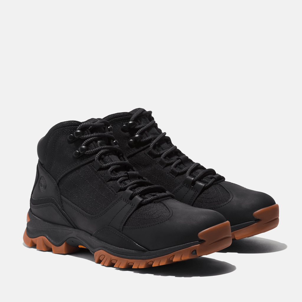 Mens Mt Maddsen Mid Hiking Boot TBL Black FullGrain ALT4