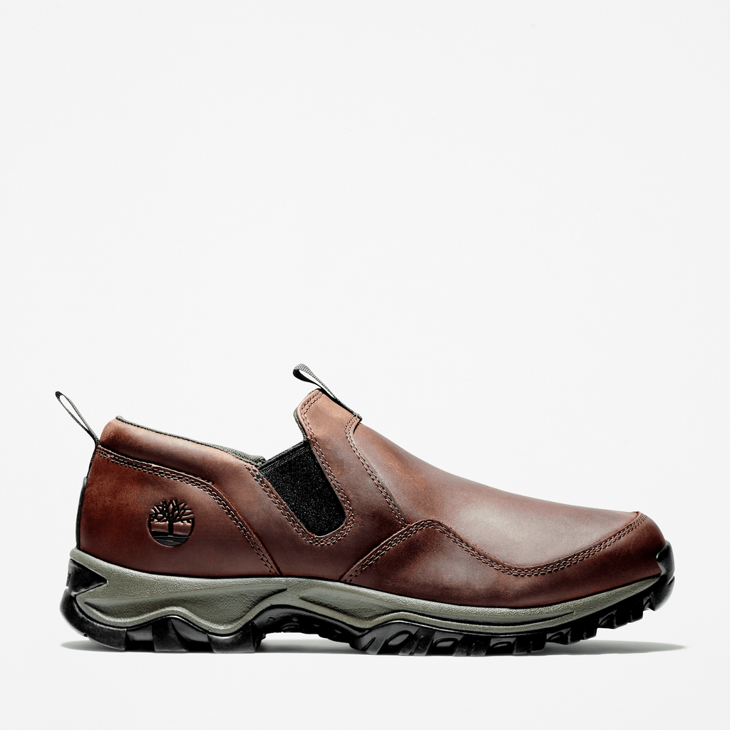 Mens Mt Maddsen SlipOn Hiking Shoe TBL Dark Brown FullGrain HERO