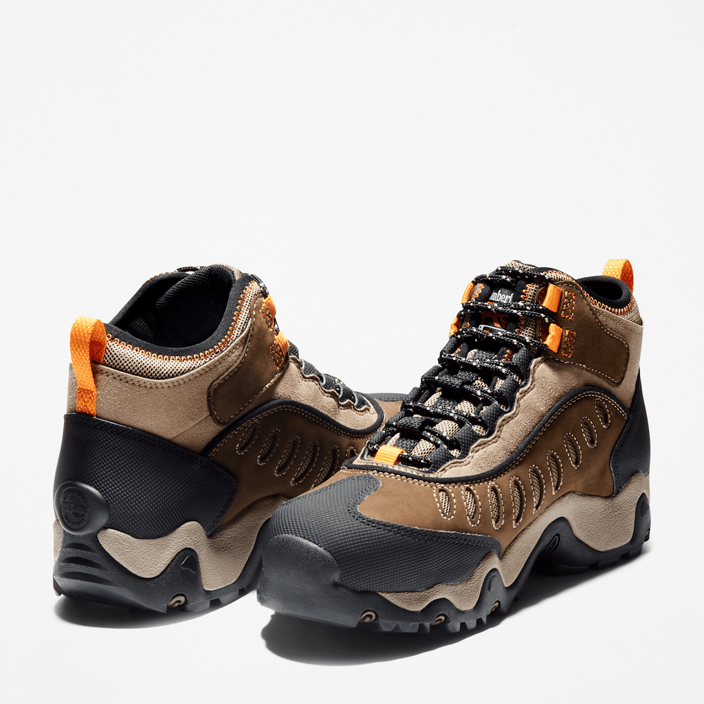 Mens Mudslinger Steel Toe Waterproof Work Boot TBL Brown ALT5
