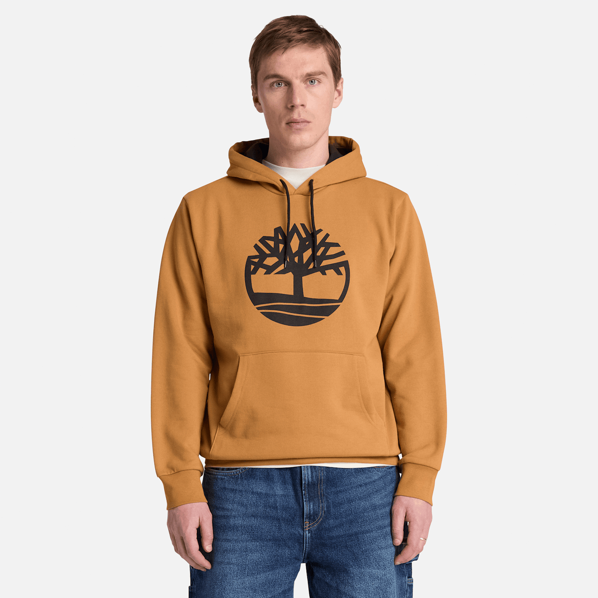 Mens Northwood Tree Logo Hoodie TBL Wheat ALT1