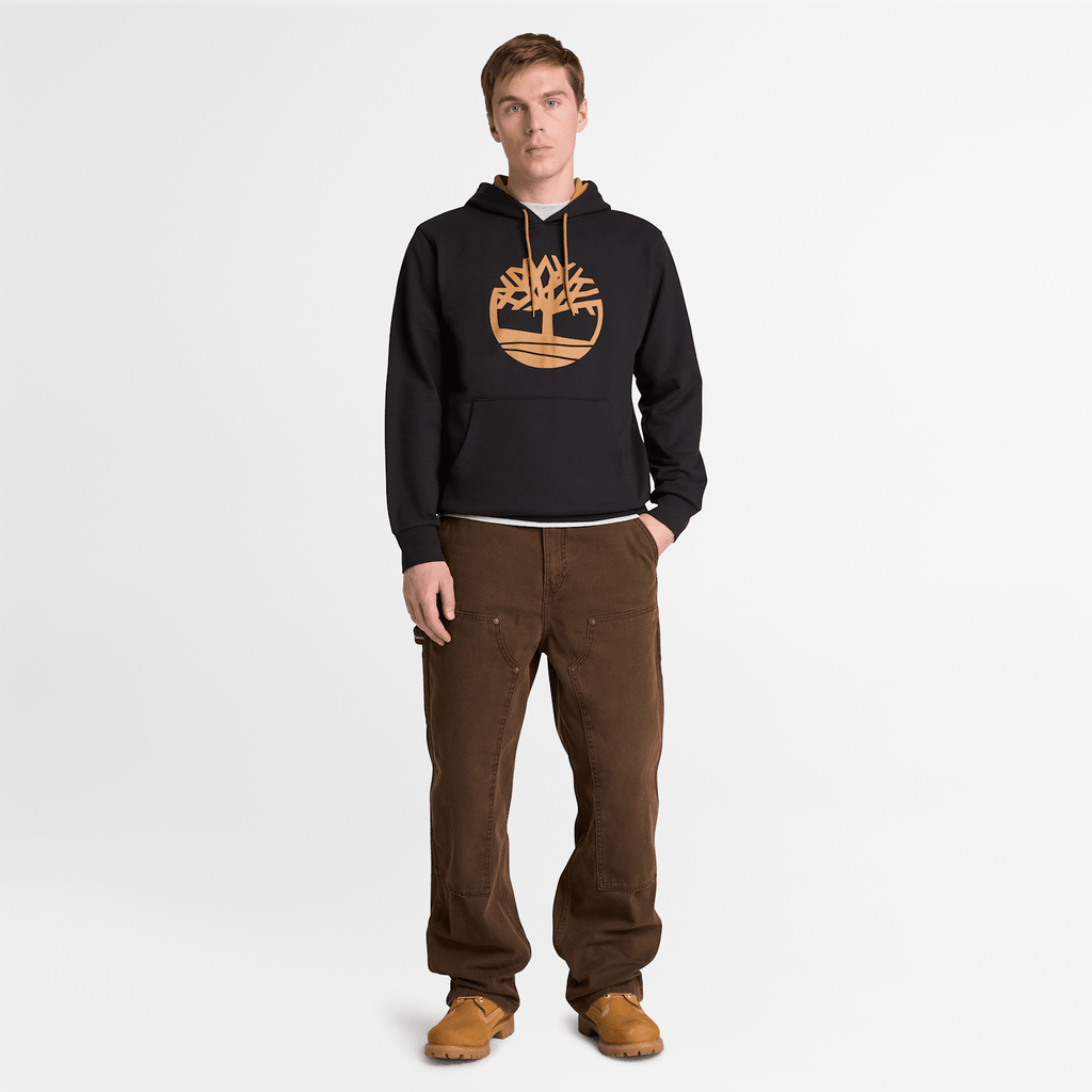 Mens Northwood Tree Logo Hoodie TBL Black ALT2