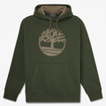 Mens Northwood Tree Logo Hoodie TBL Dark Green HERO