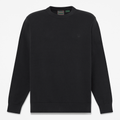 Mens Oyster River Cotton Crewneck Sweater TBL Black HERO