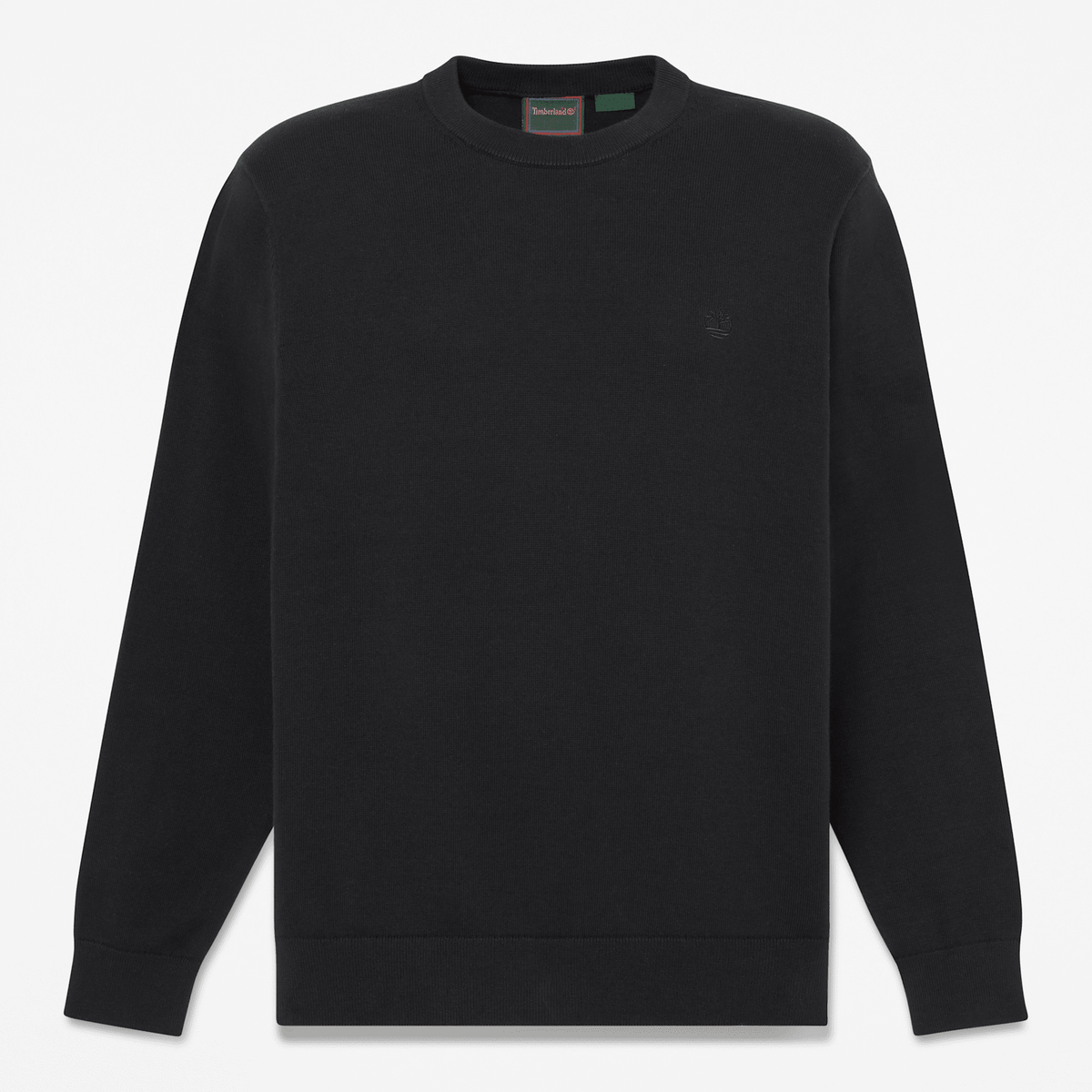 Mens Oyster River Cotton Crewneck Sweater TBL Black HERO