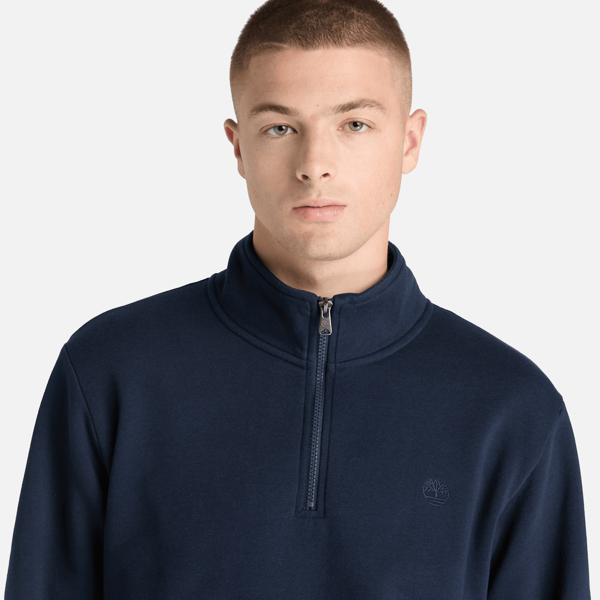 Mens Oyster River QuarterZip Sweatshirt TBL Dark Sapphire ALT3