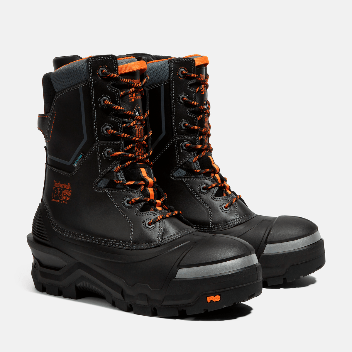 Mens Pac Max 10 Composite Toe Waterproof Winter Work Boot TBL BlackOrange ALT4