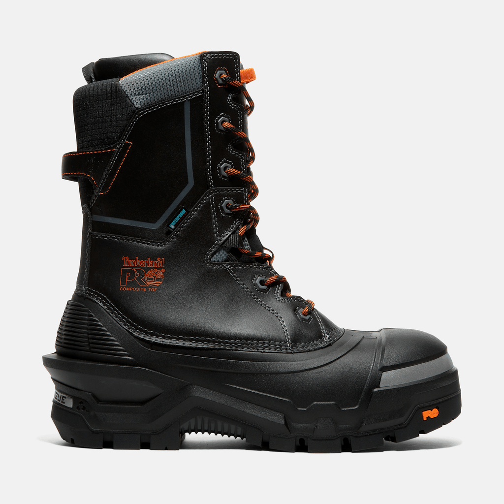 Mens Pac Max 10 Composite Toe Waterproof Winter Work Boot TBL BlackOrange HERO