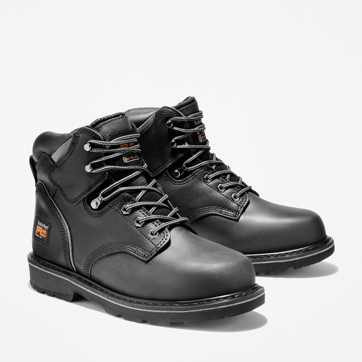 Mens Pit Boss 6 Steel Toe Work Boot TBL Black ALT3