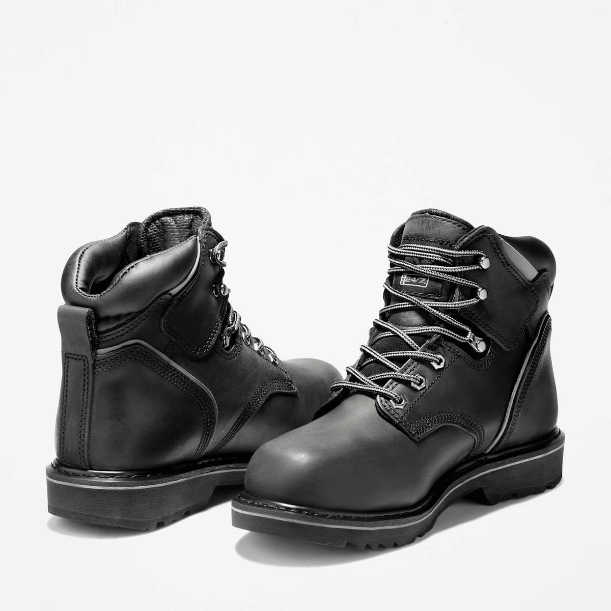Mens Pit Boss 6 Steel Toe Work Boot TBL Black ALT4