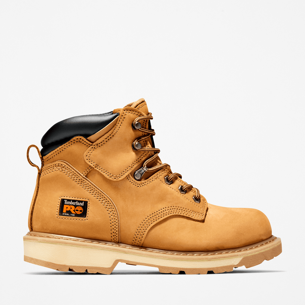 Mens Pit Boss 6 Steel Toe Work Boot TBL Wheat HERO