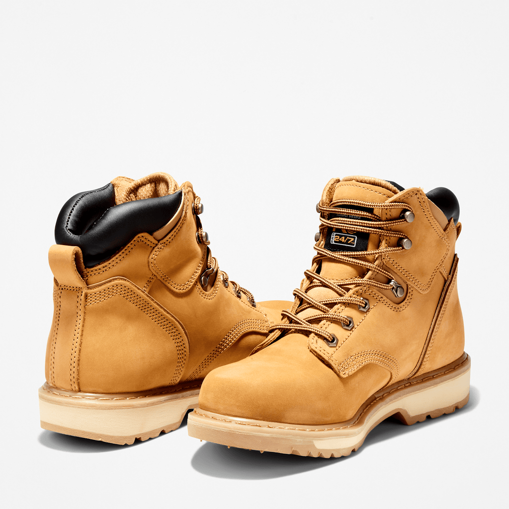 Mens Pit Boss 6 Work Boot TBL Wheat ALT5