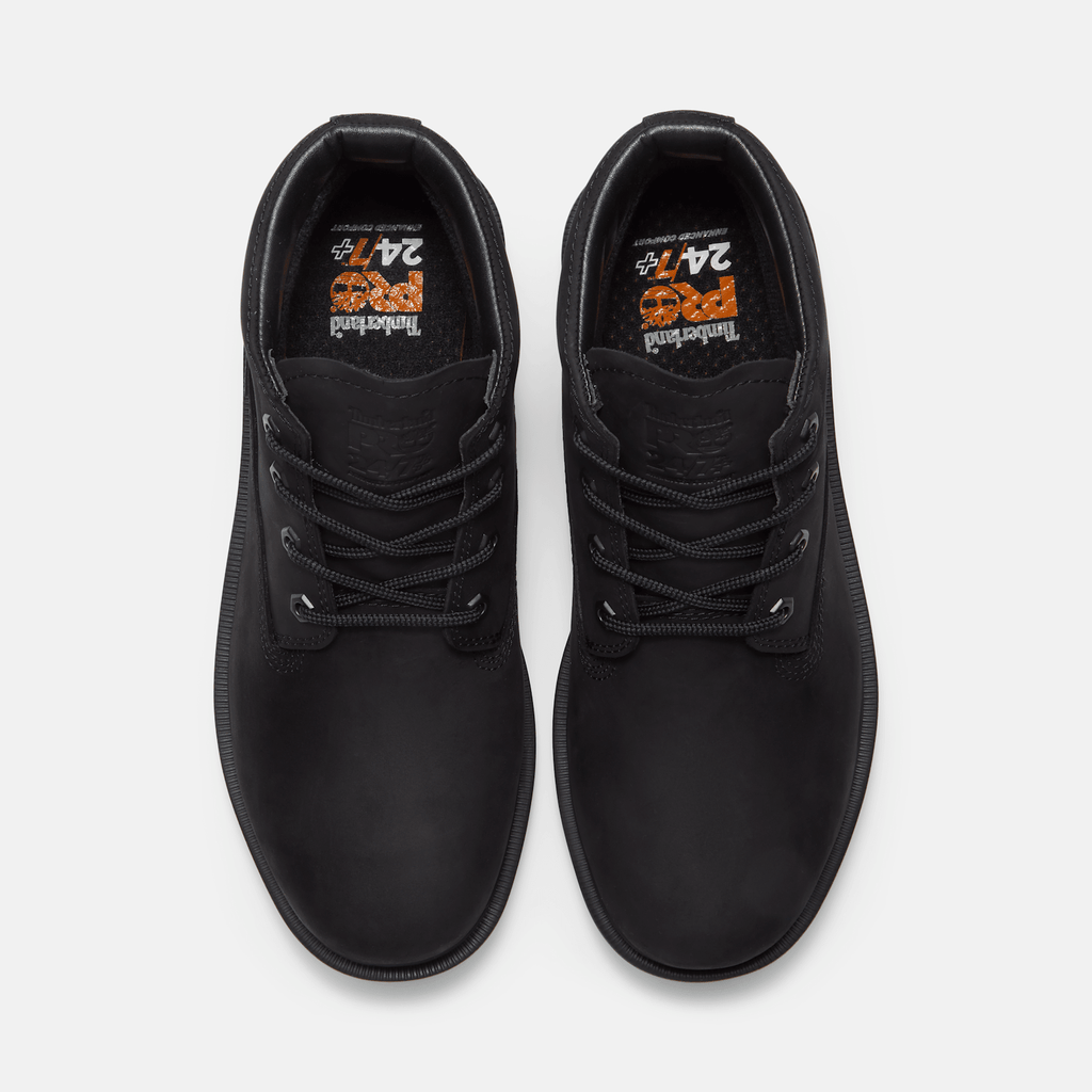 Mens Power Shift SlipResistant Chukka Boot TBL Black FullGrain ALT2