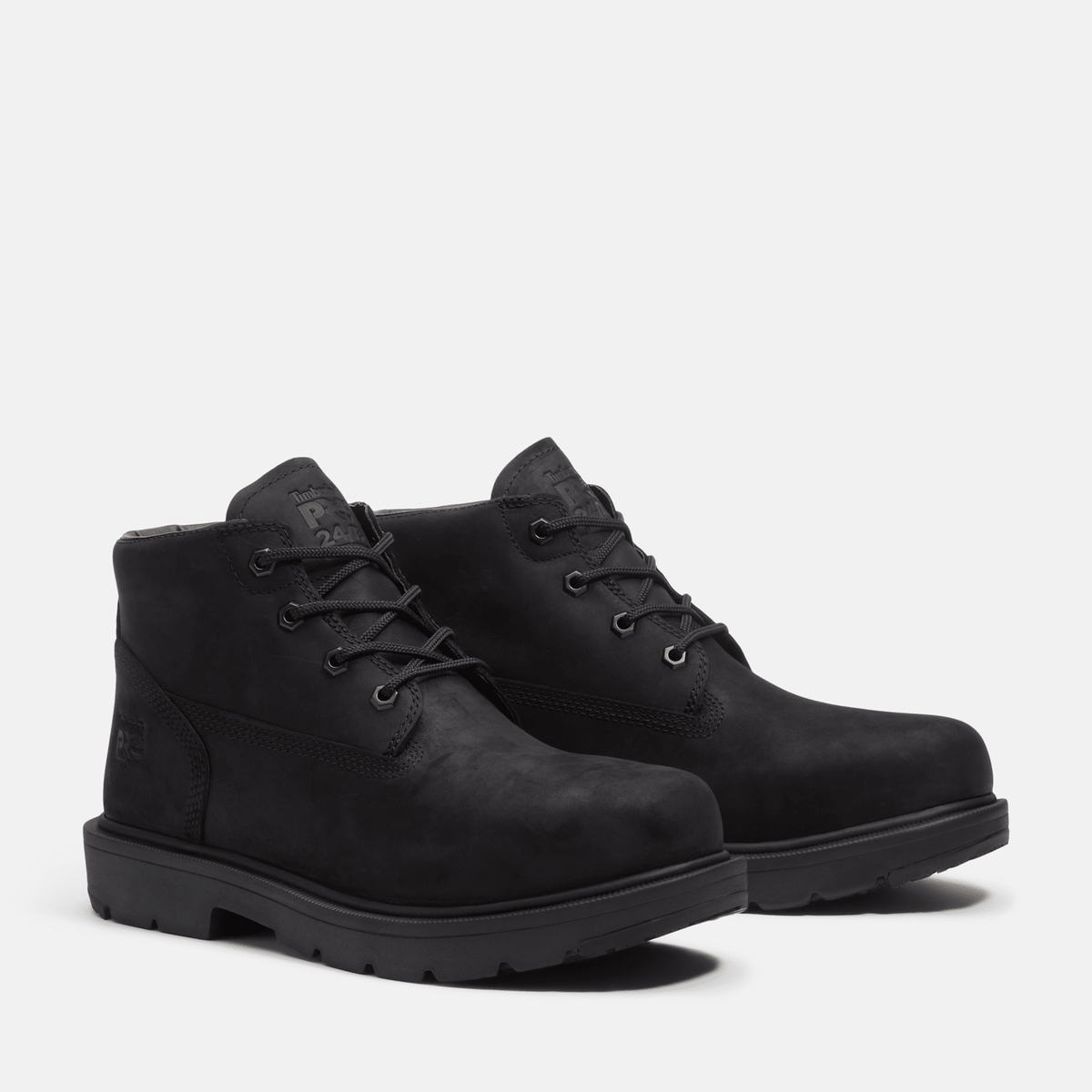 Mens Power Shift SlipResistant Chukka Boot TBL Black FullGrain ALT4