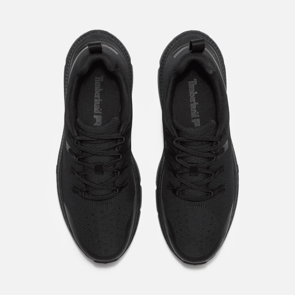Mens Power Shift SlipResistant Hospitality Work Sneaker TBL Black Ripstop Nylon ALT2
