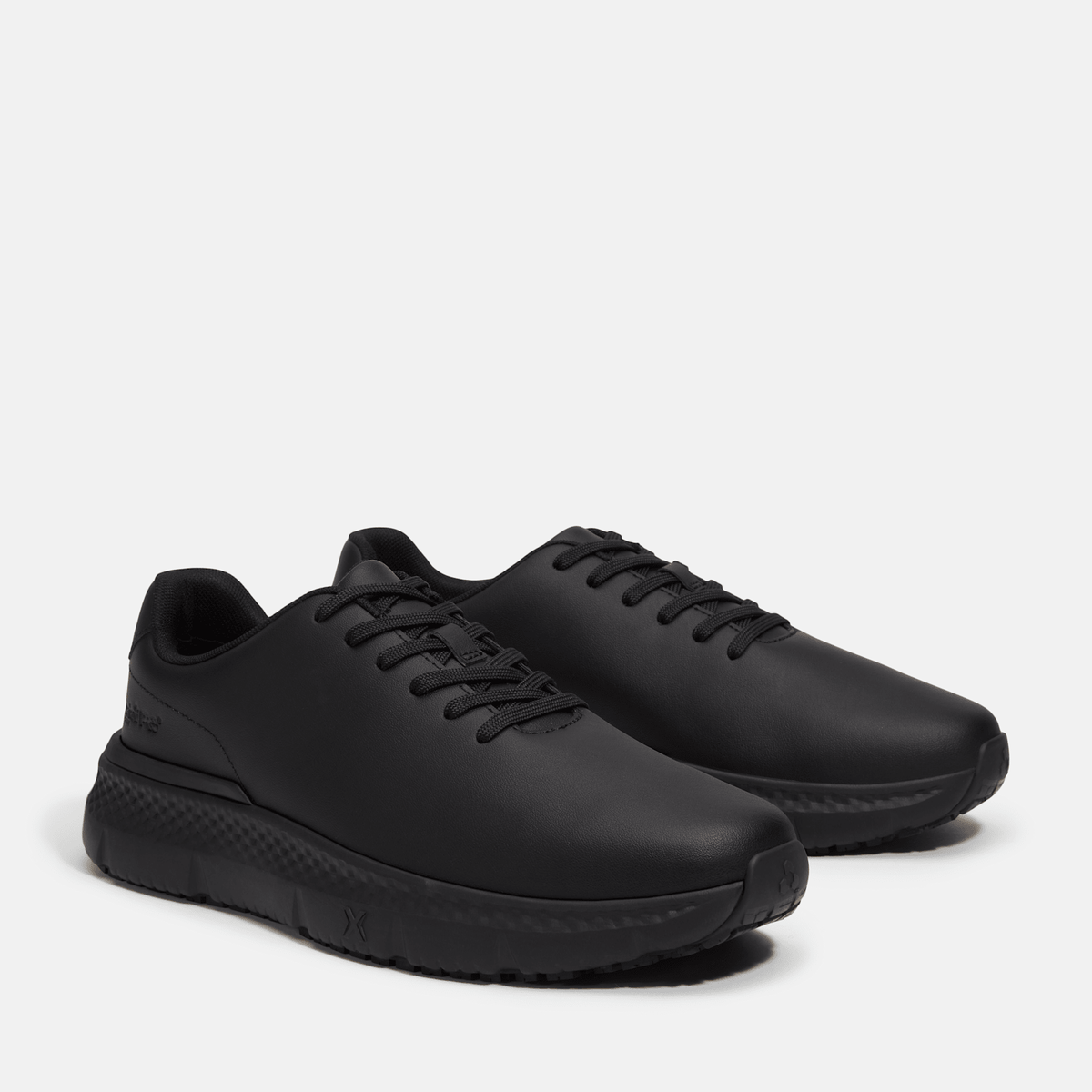 Mens Power Shift SlipResistant Hospitality Work Sneaker TBL Black Leather ALT4