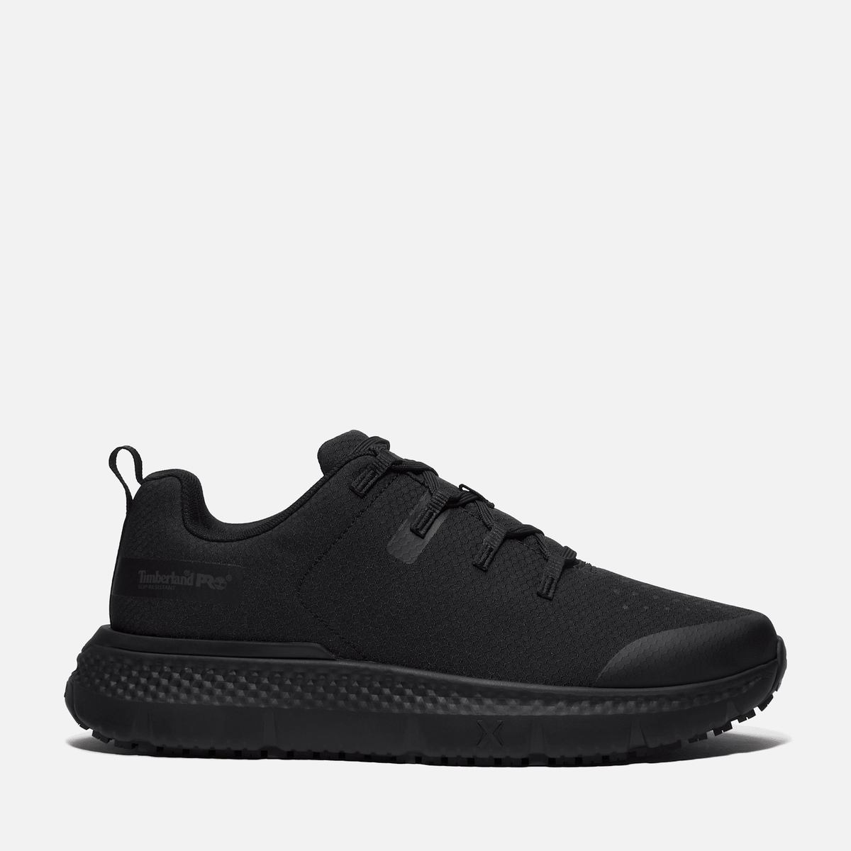 Mens Power Shift SlipResistant Hospitality Work Sneaker TBL Black Ripstop Nylon HERO