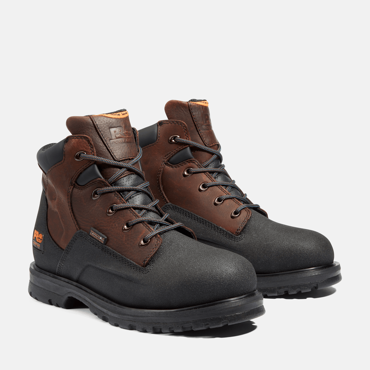 Mens PowerWelt 6 Steel Toe Waterproof Work Boot TBL Brown ALT4