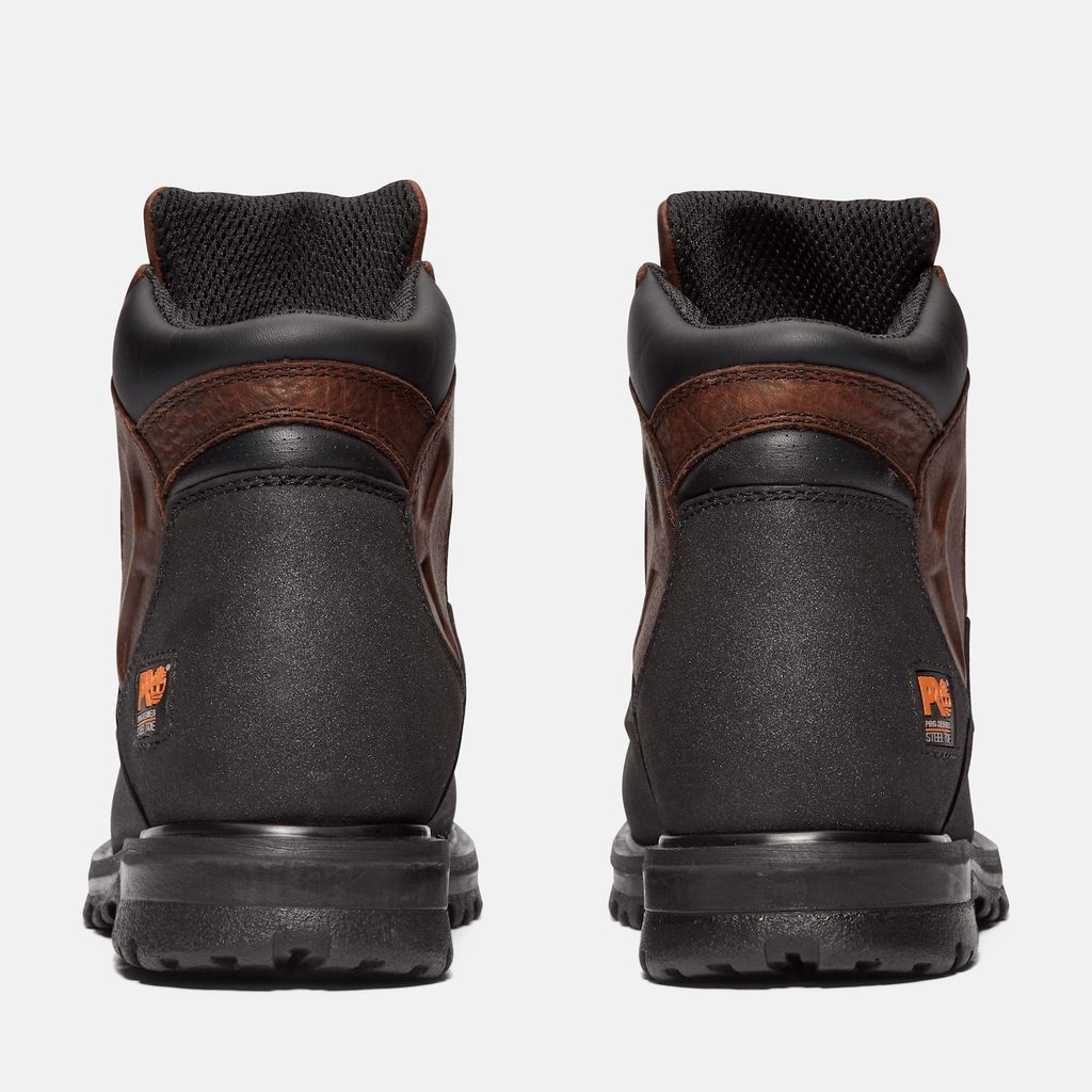 Mens PowerWelt 6 Steel Toe Waterproof Work Boot TBL Brown ALT5