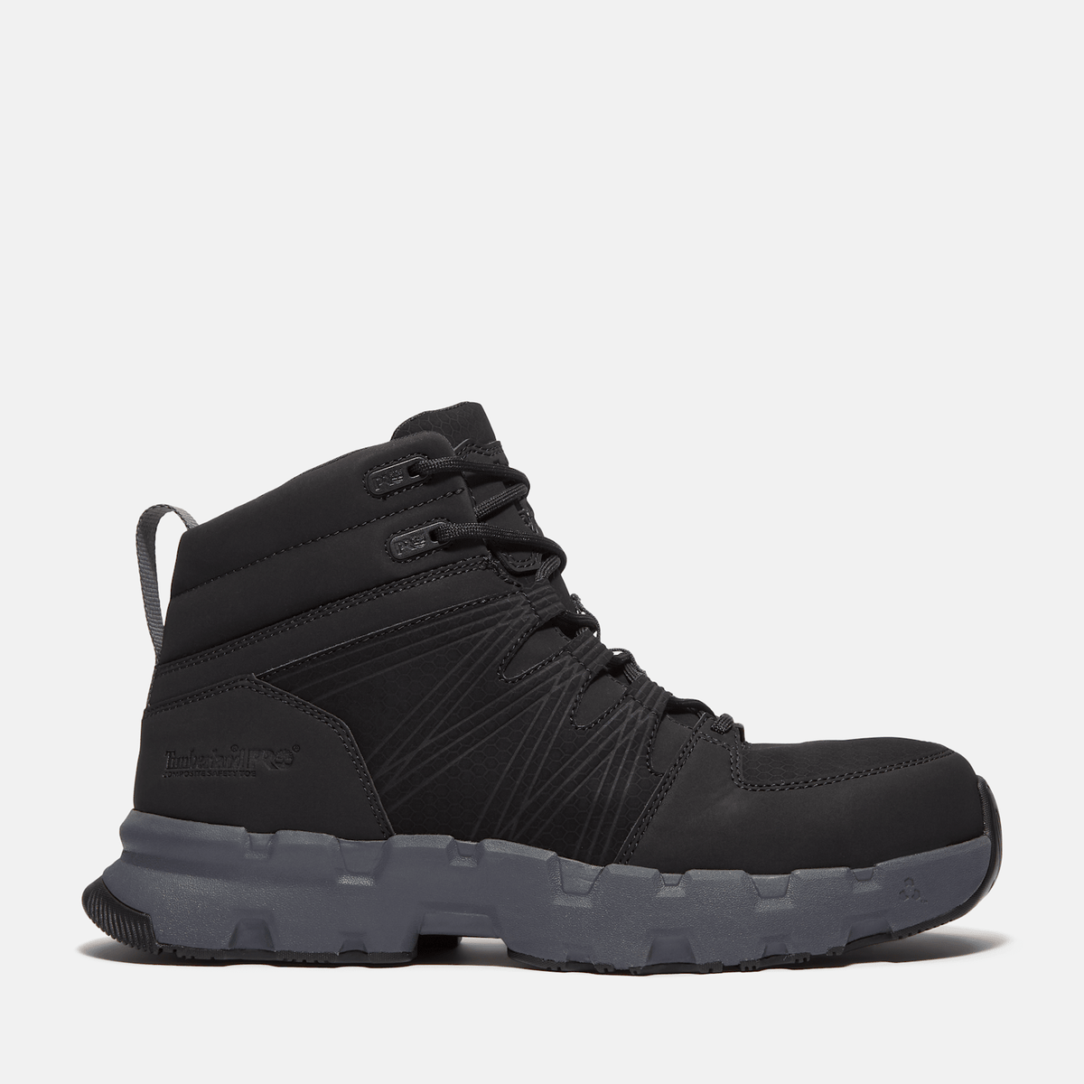 Mens Powertrain EV Mid Composite Toe SD10 Work Sneaker TBL Blackout LeatherSynthetic HERO