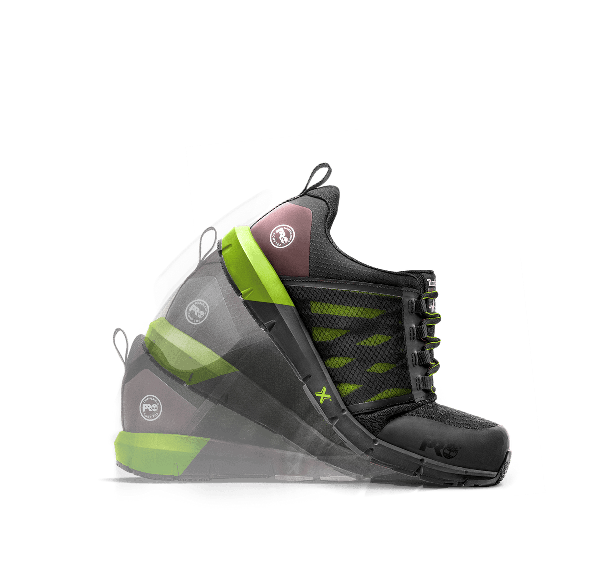 Mens Radius Composite Toe Work Sneaker TBL GreyNavy ALT4