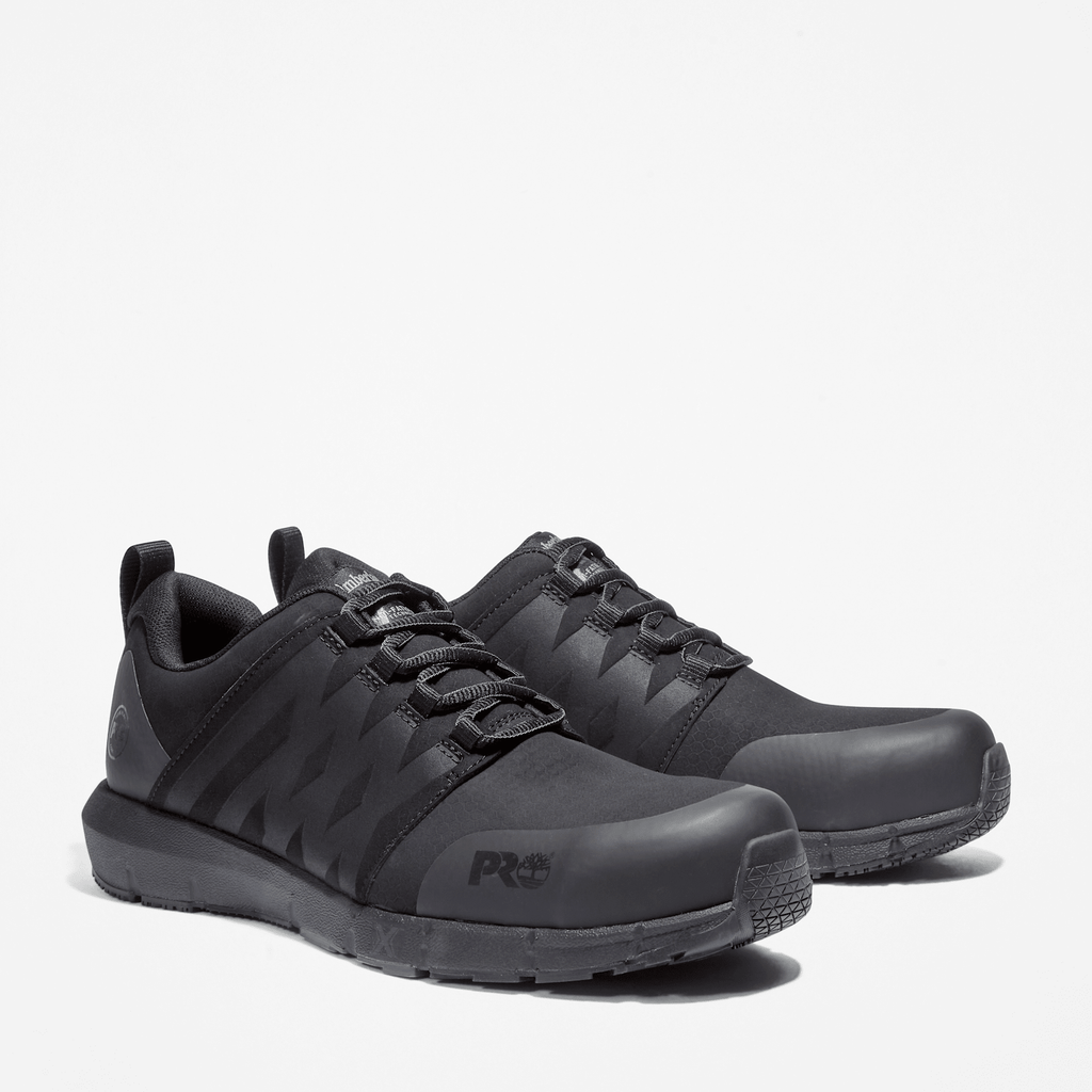Mens Radius Composite Toe Work Sneaker TBL Black ALT4
