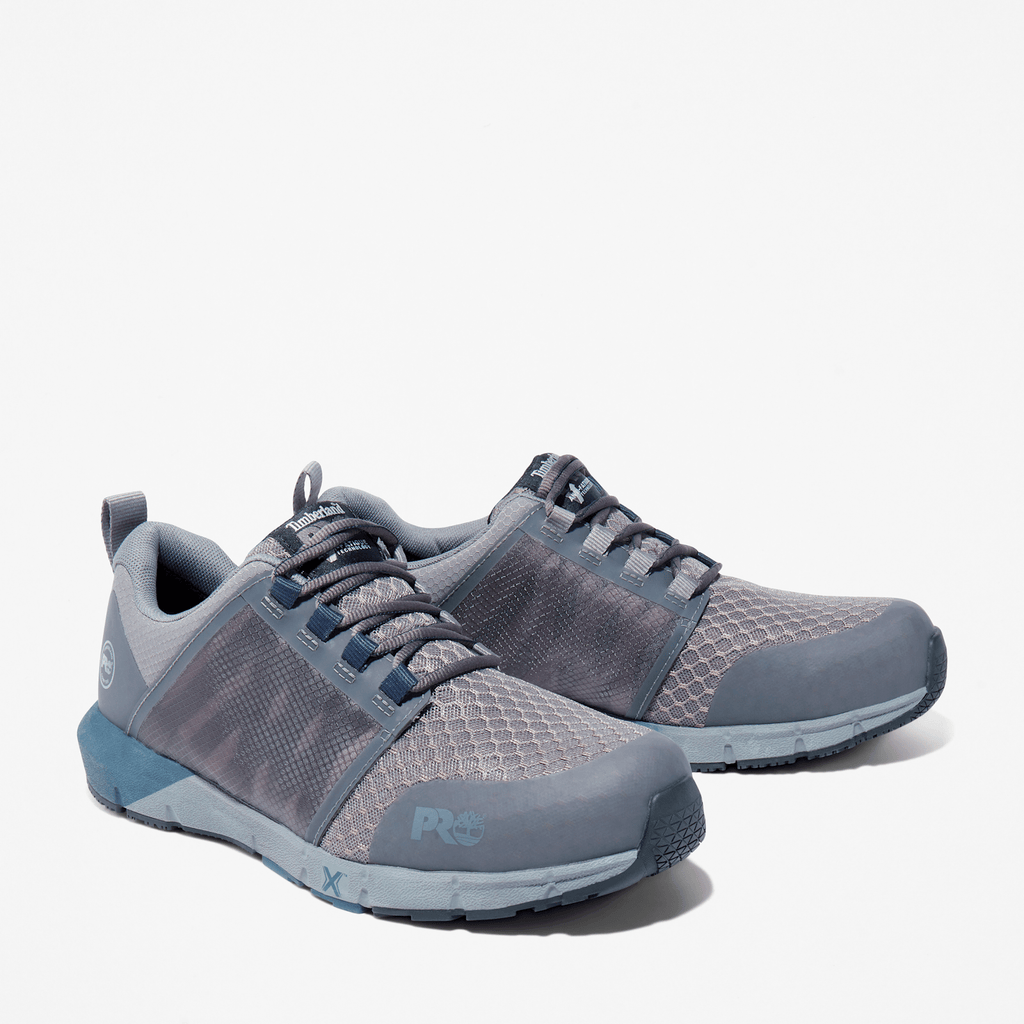 Mens Radius Composite Toe Work Sneaker TBL GreyNavy ALT5