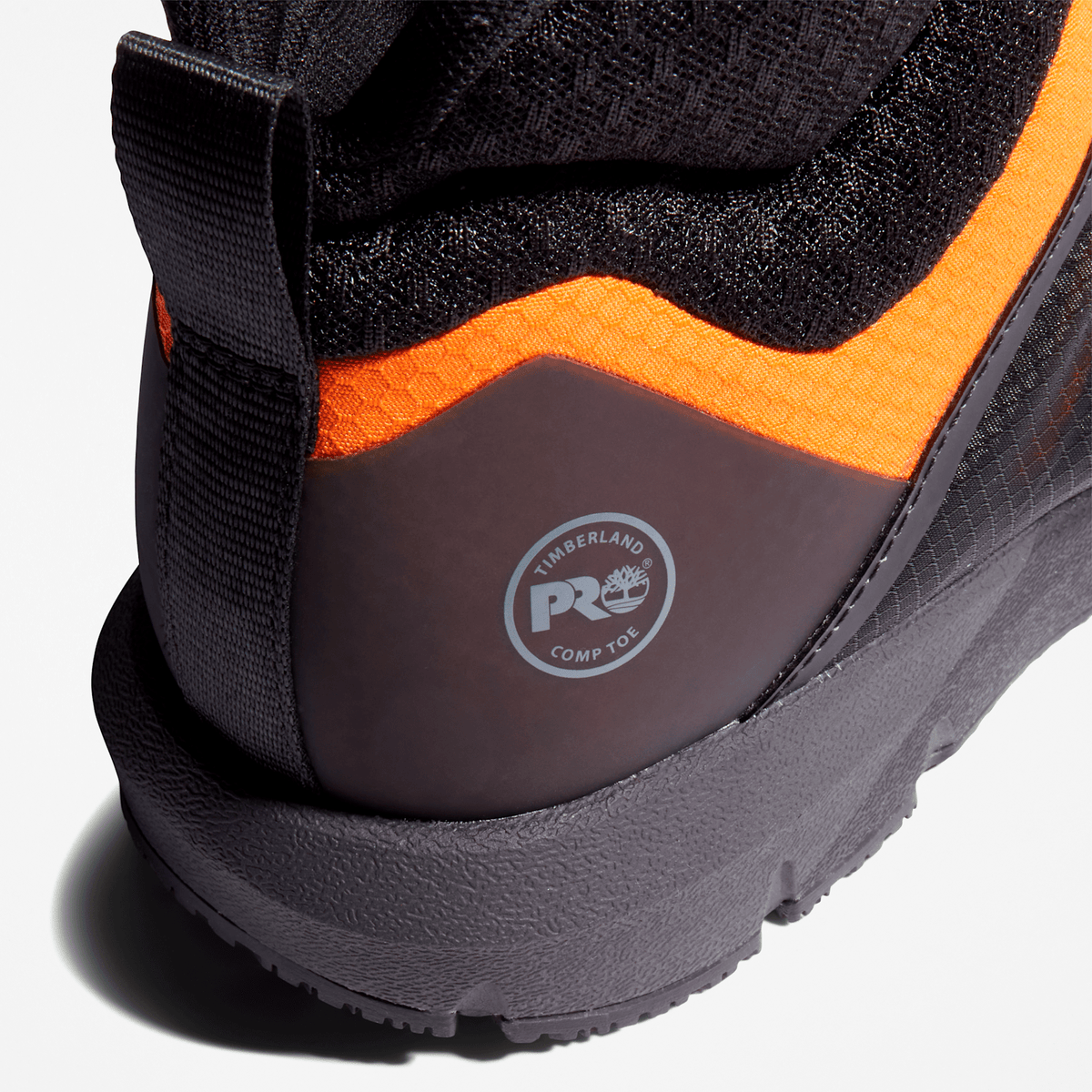 Mens Radius Composite Toe Work Sneaker TBL BlackOrange ALT6