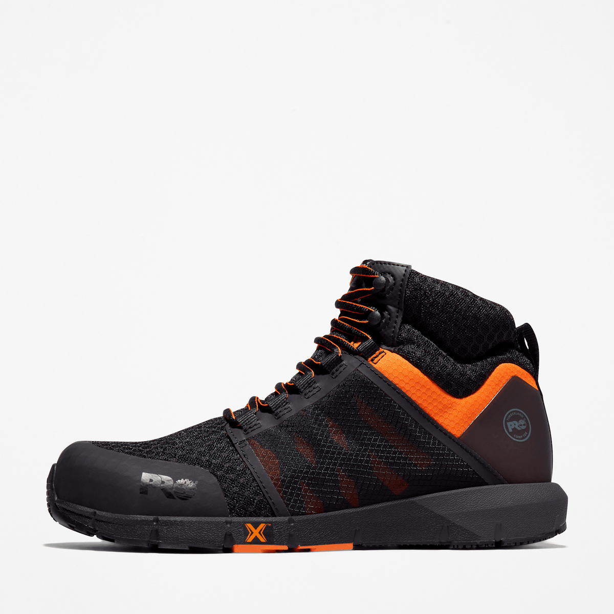 Mens Radius Composite Toe Work Sneaker TBL BlackOrange ALT7