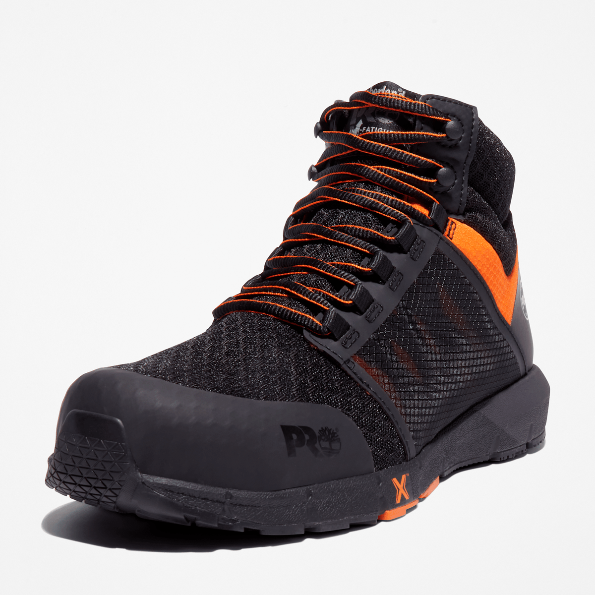 Mens Radius Composite Toe Work Sneaker TBL BlackOrange ALT8