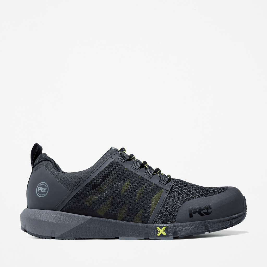Mens Radius Composite Toe Work Sneaker TBL Black HiVis HERO