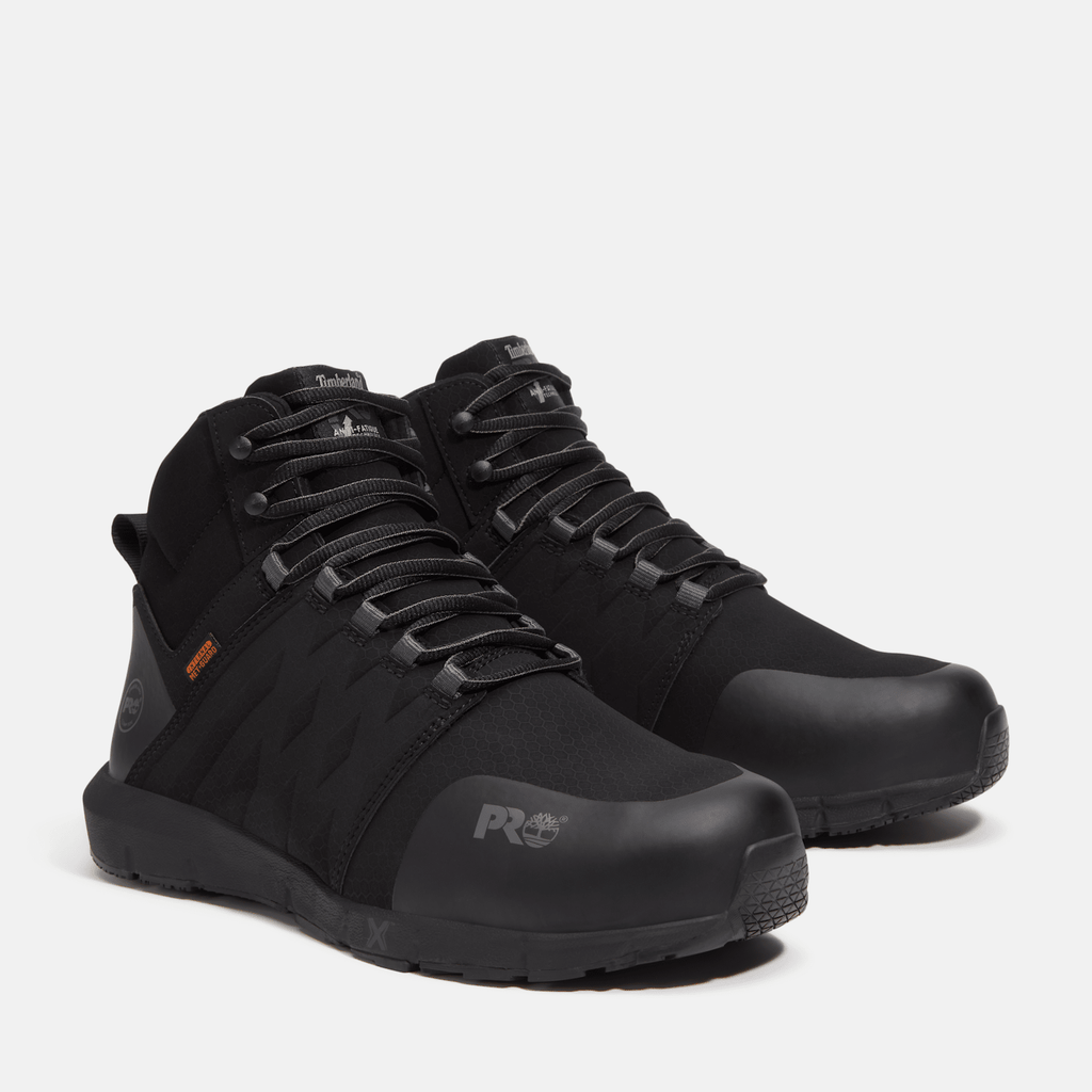 Mens Radius Mid Met Guard Composite Toe Work Sneaker TBL BlackGrey ALT4