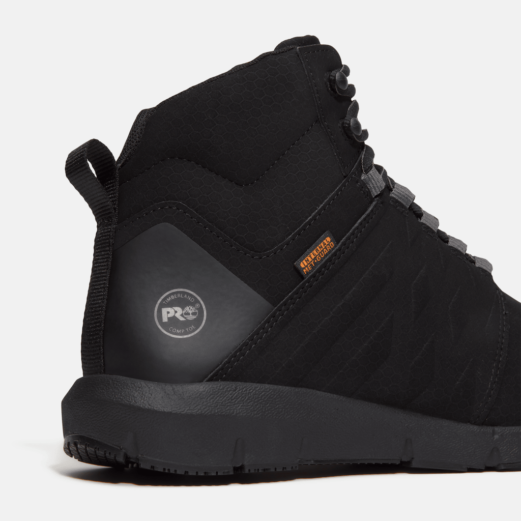 Mens Radius Mid Met Guard Composite Toe Work Sneaker TBL BlackGrey ALT7