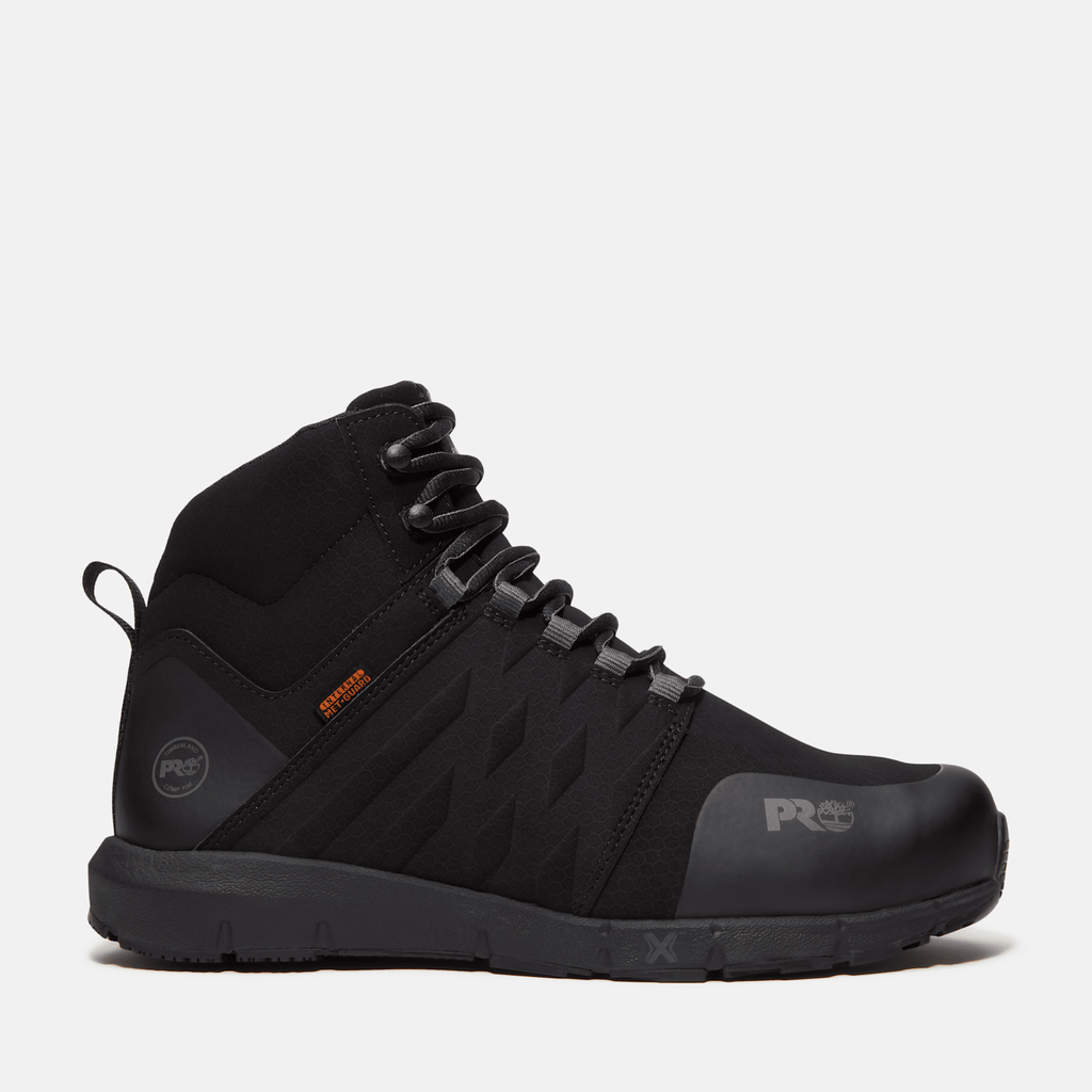 Mens Radius Mid Met Guard Composite Toe Work Sneaker TBL BlackGrey HERO