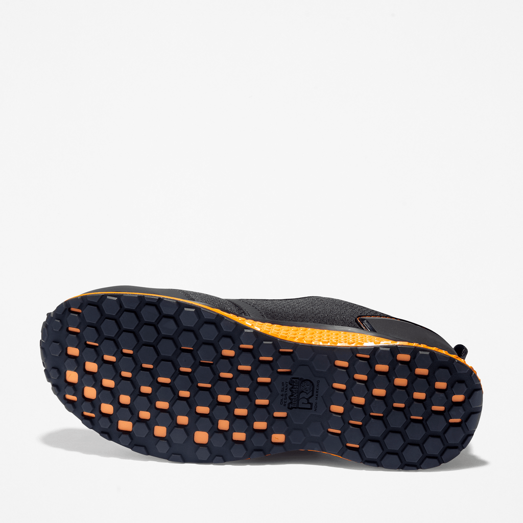 Mens Reaxion Composite Toe Work Sneaker TBL BlackOrange ALT3
